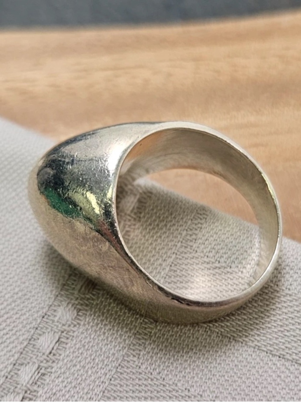 Vintage Sterling Silver Taxco Mexico TR-46 Modernist Sculptural Ring Band